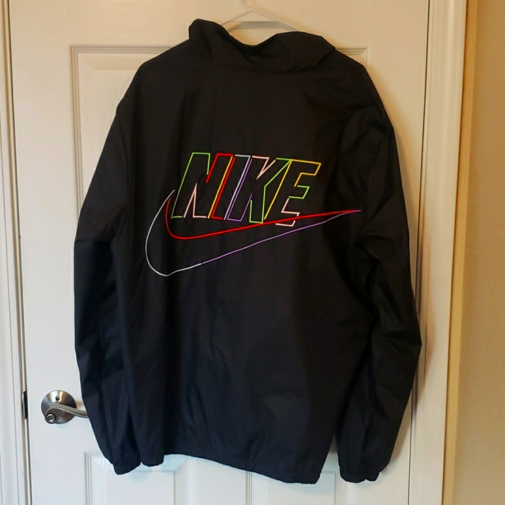 Mens Nike Club Woven Jacket XL, black